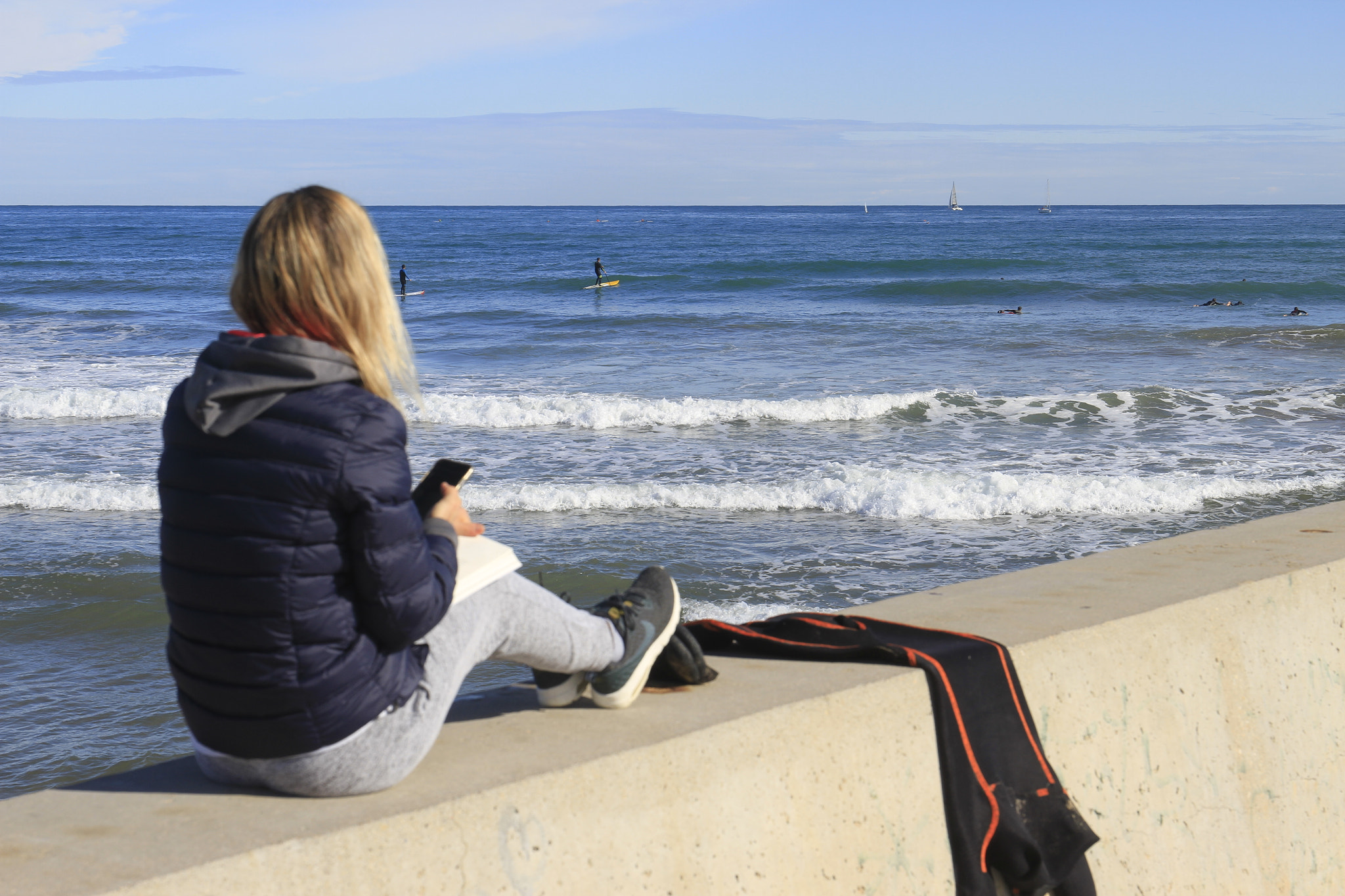 Canon EF 24-70mm F4L IS USM sample photo. Surfer girl photography