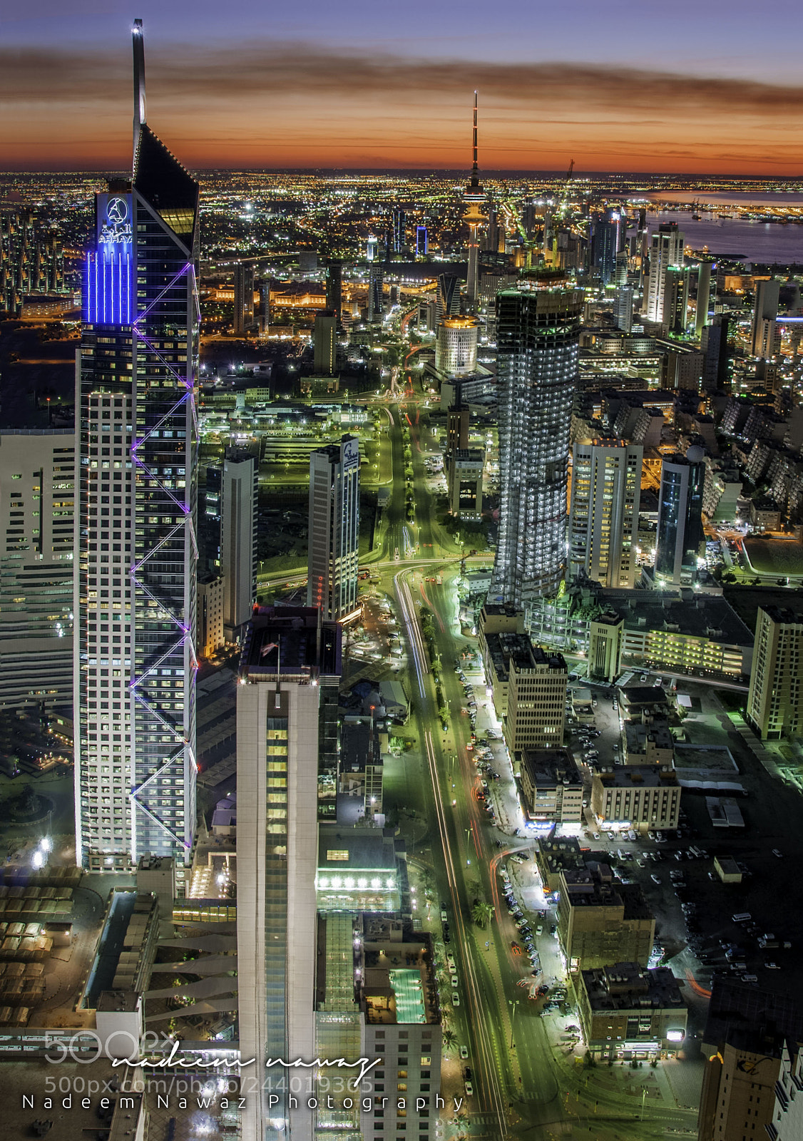 Nikon D300 sample photo. Kuwait city aerial view photography