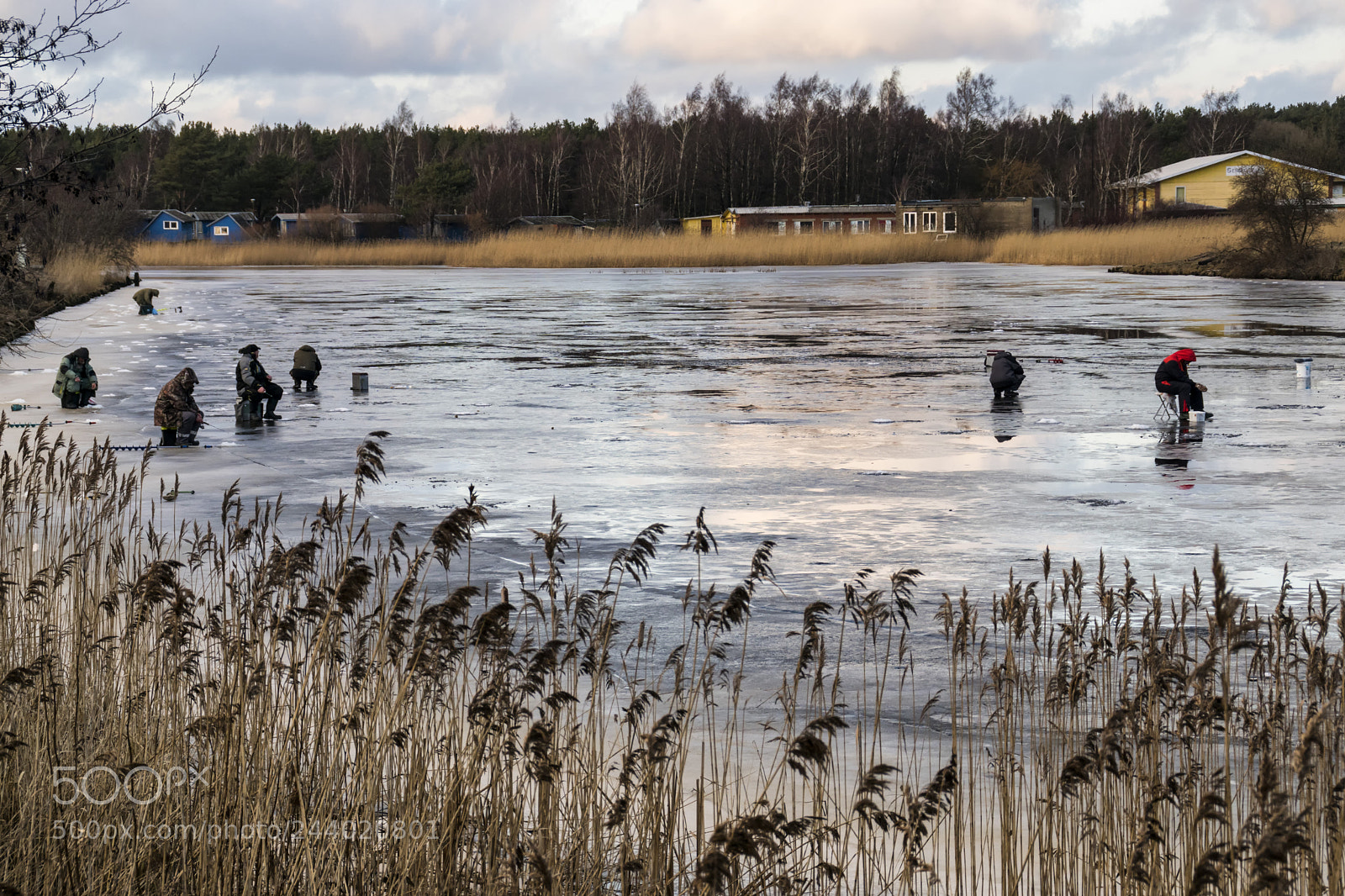 Sony ILCA-77M2 sample photo. Ice fishing photography
