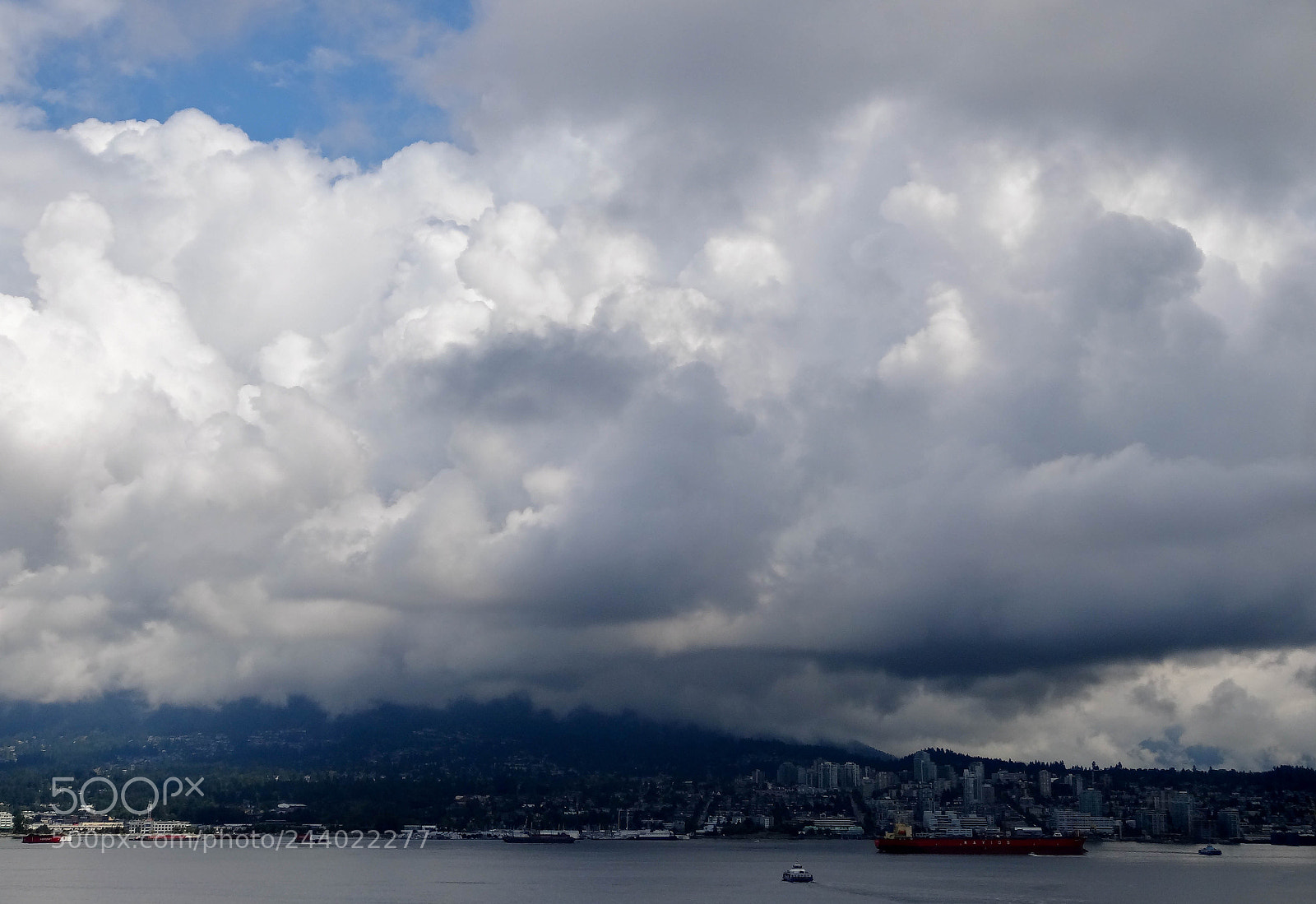 Sony Cyber-shot DSC-HX20V sample photo. Dramatic cloudscape over vancouver photography