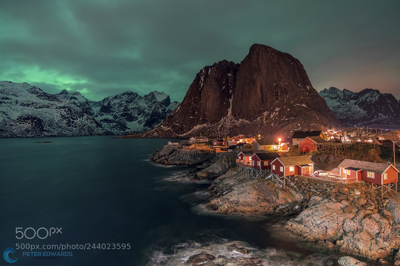 Sony a7R III sample photo. Hamnoy aurora photography