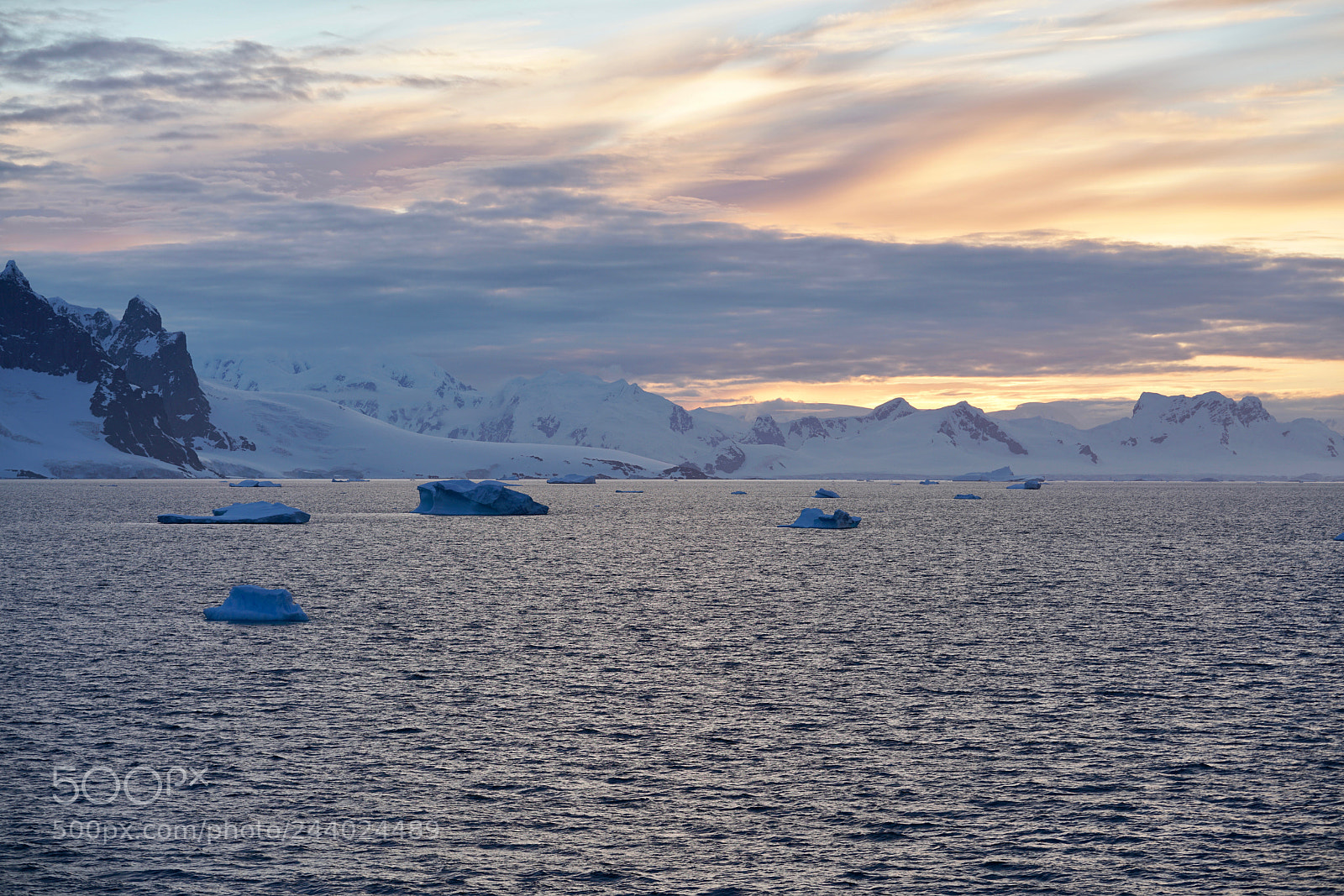 Sony a7R II sample photo. Antarctic sunset photography