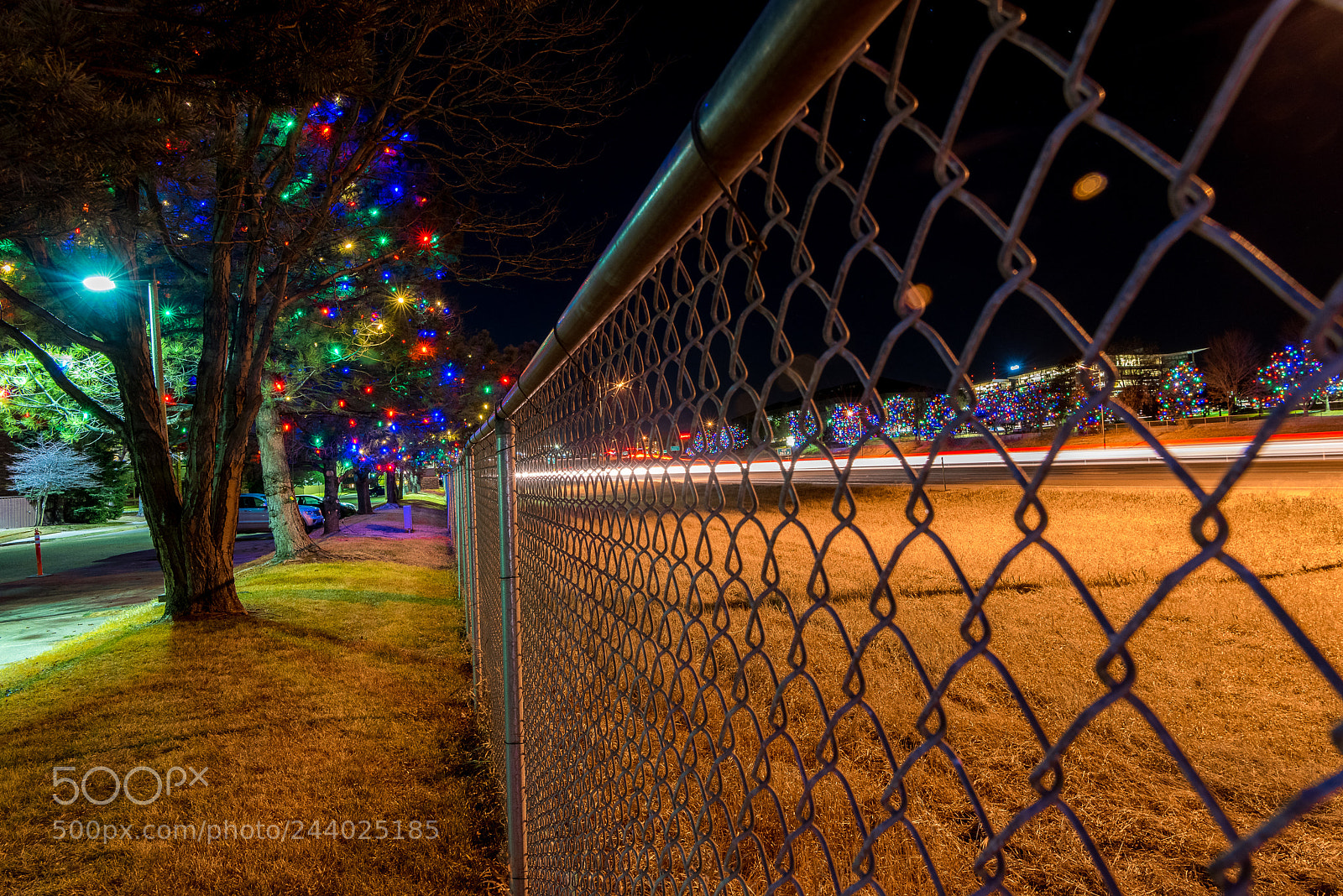 Nikon D810 sample photo. Highway fence photography