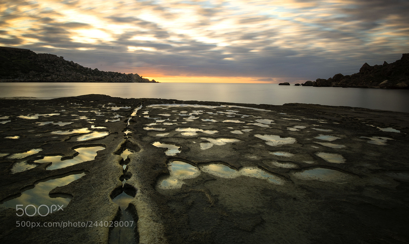Nikon D600 sample photo. Puddles at sunset photography