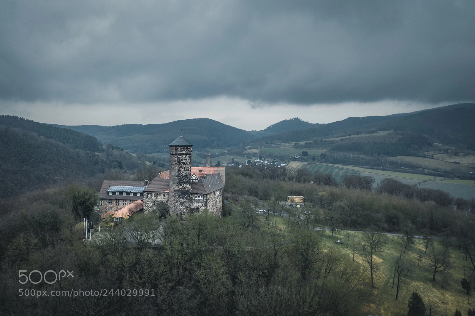 DJI FC220 sample photo. Two castle view photography