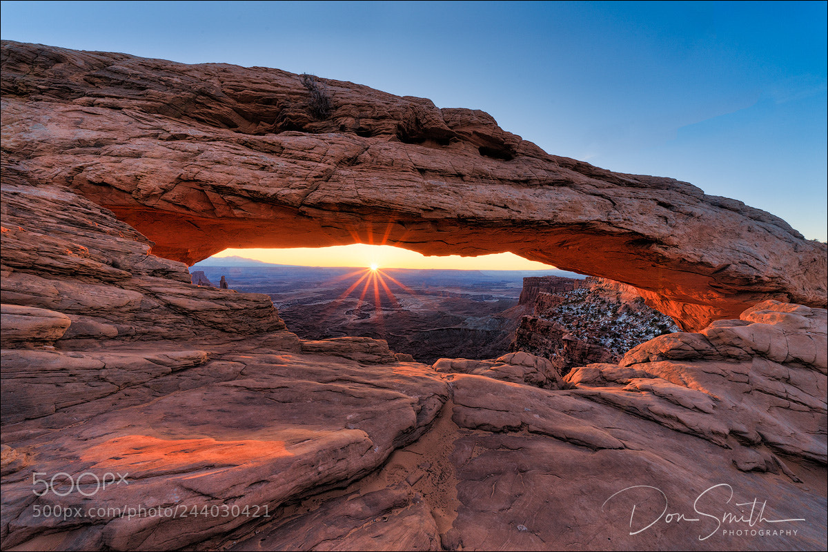 Sony a7R III sample photo. Winter sunrise and mesa photography