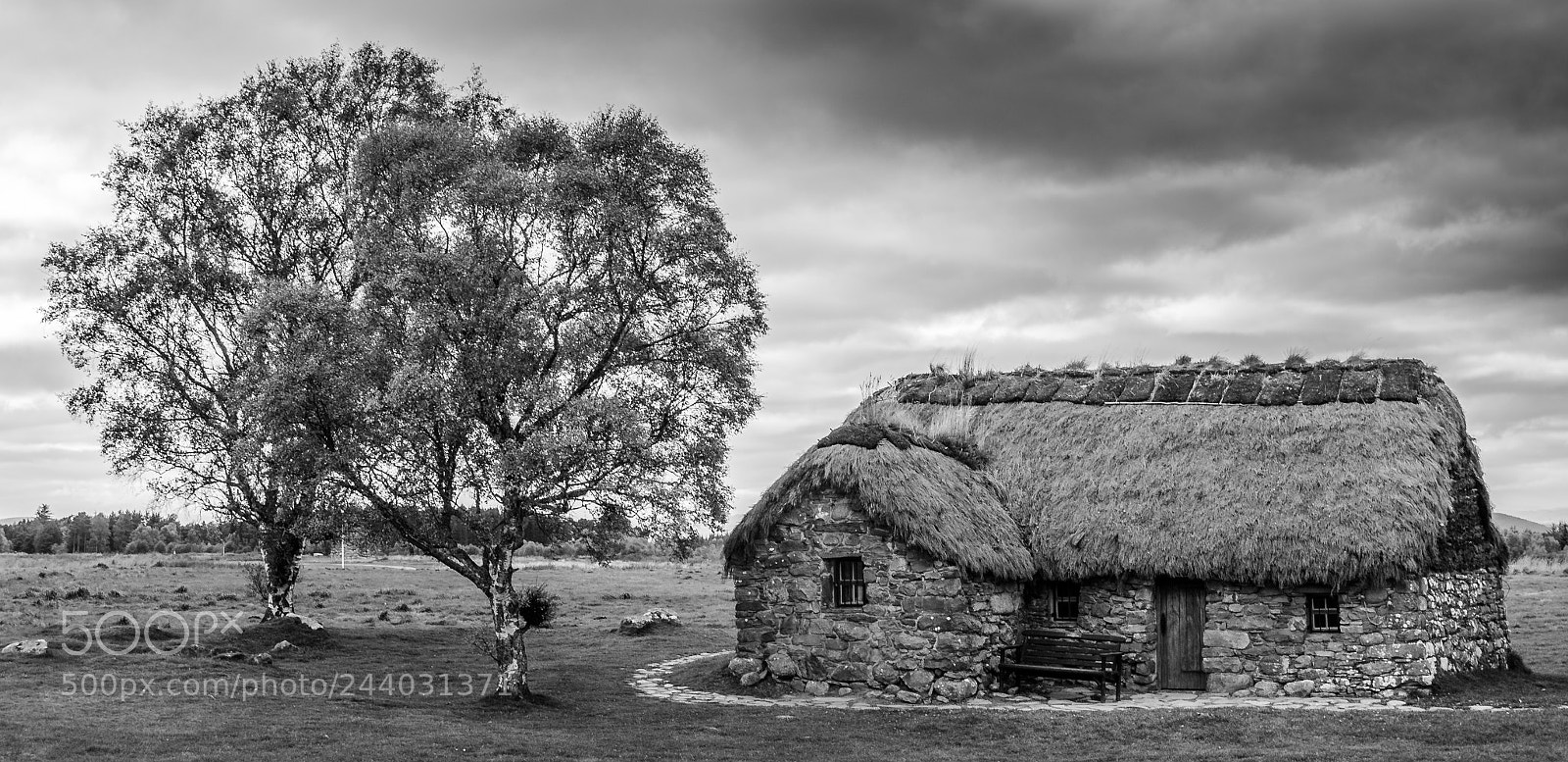 Nikon D5100 sample photo. Old leanach cottage photography