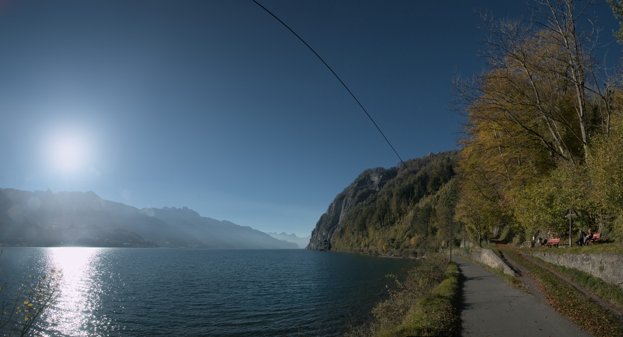 Nikon D300 sample photo. Walensee evening photography
