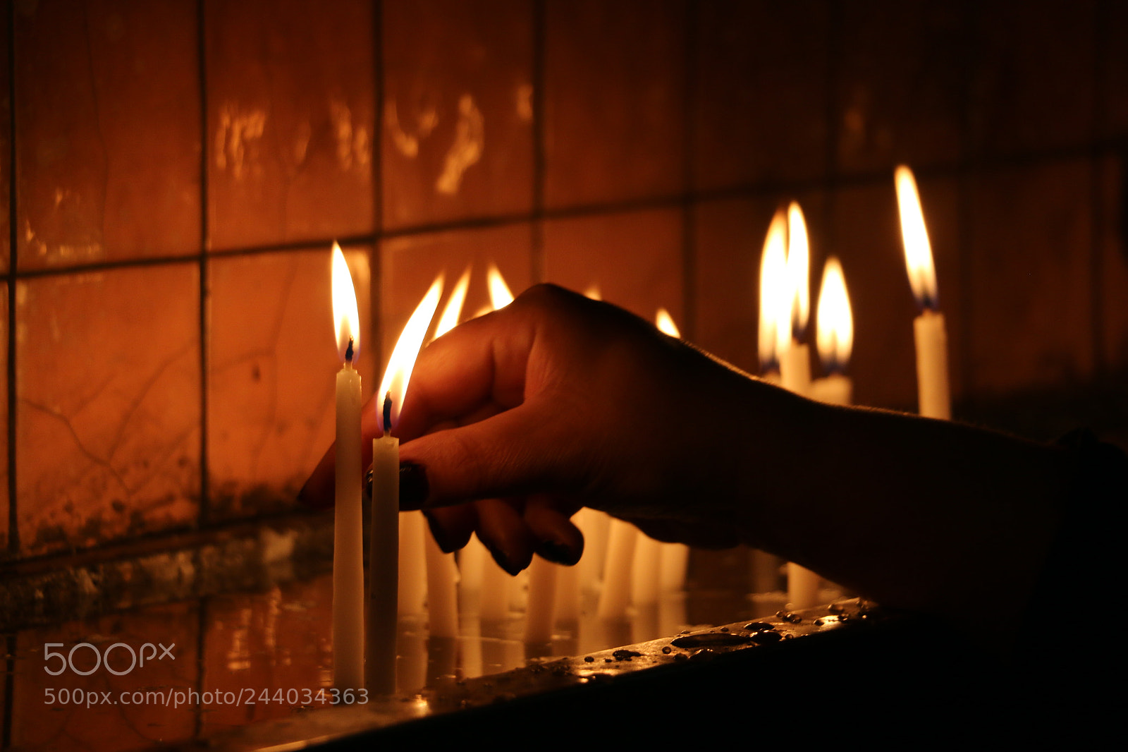 Canon EOS 70D sample photo. Burning candle photography