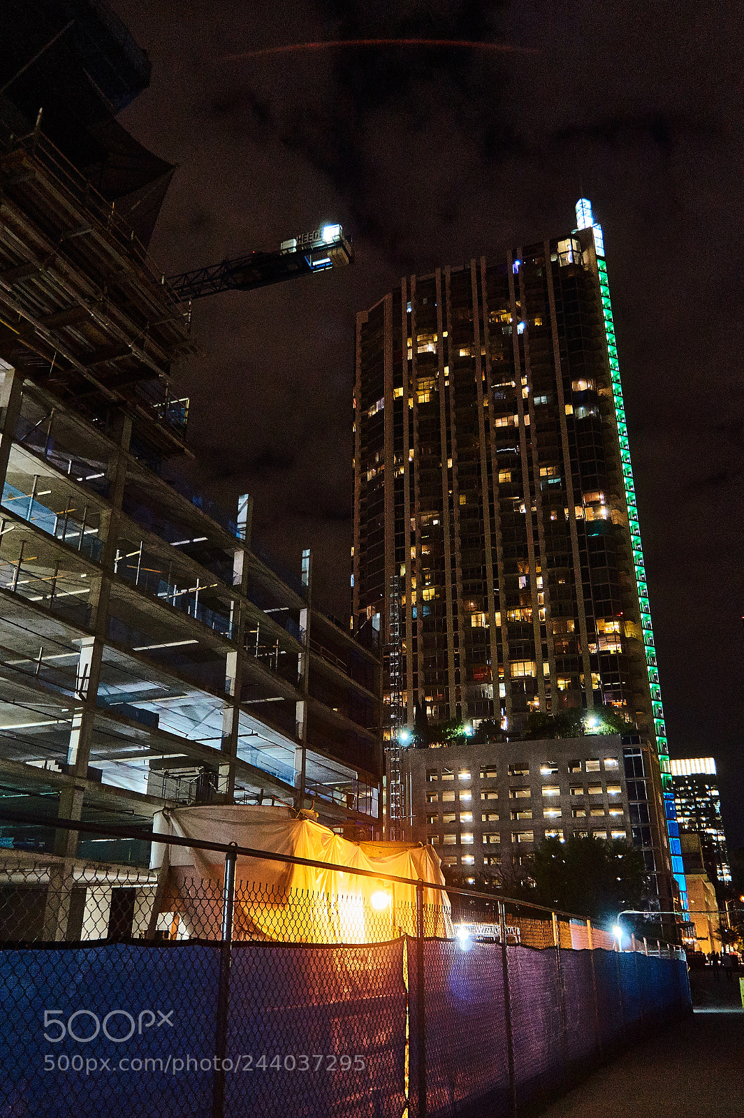 Sony Alpha a3000 sample photo. Austin by night photography