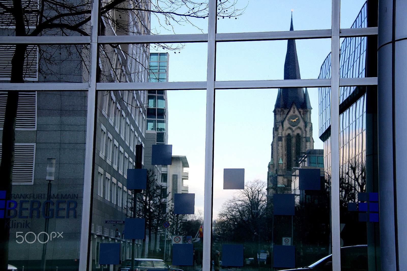 Canon EF-S 18-200mm F3.5-5.6 IS sample photo. Blue hour in the mirror photography