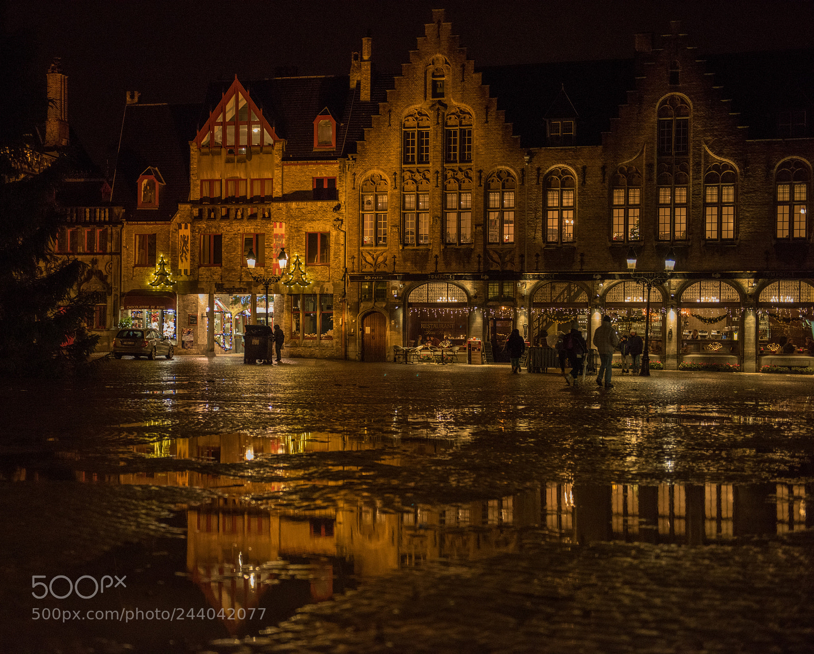 Nikon D810 sample photo. Bruges at night photography