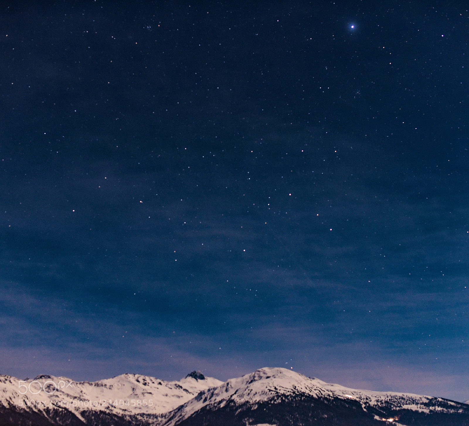 Nikon D850 sample photo. Stars over alps photography