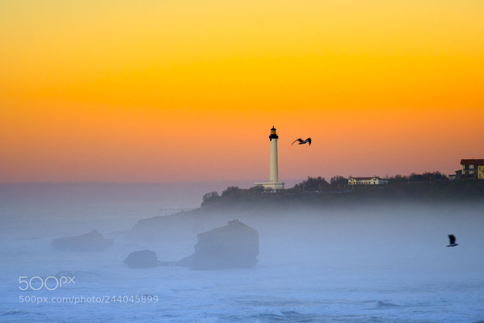 Sony a6300 sample photo. Sunset in biarritz, france photography