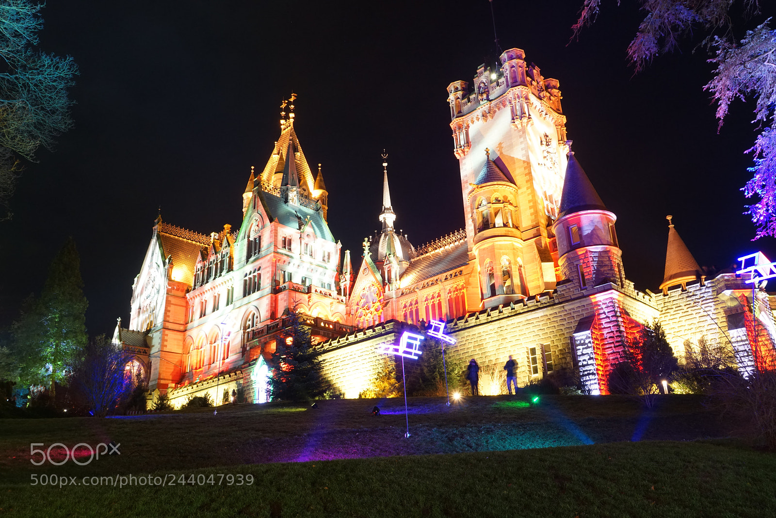 Sony a7R sample photo. Schlossleuchten drachenburg photography