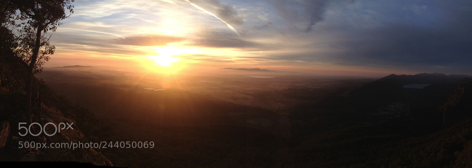 Apple iPhone 5c sample photo. Hazy sunrise, grampians photography