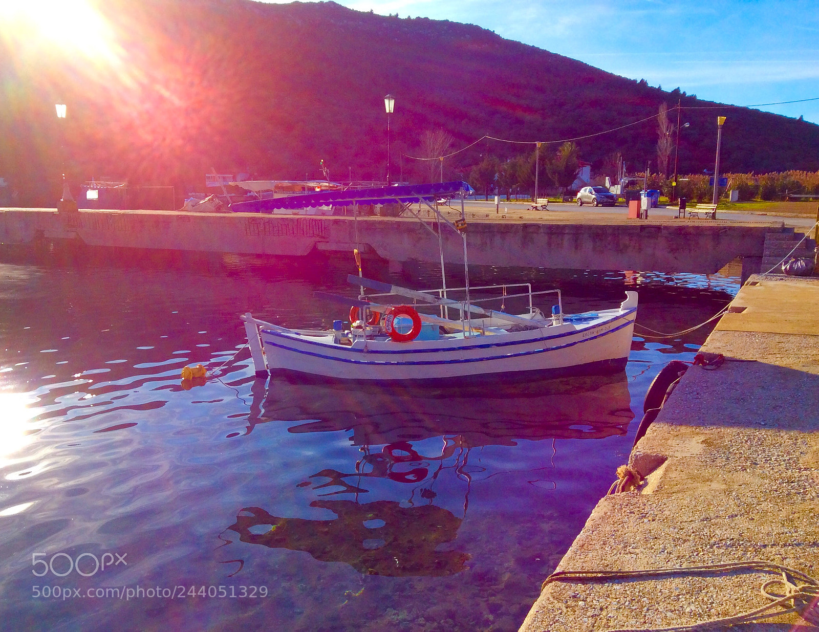 Apple iPad mini 2 sample photo. A lonely boat photography