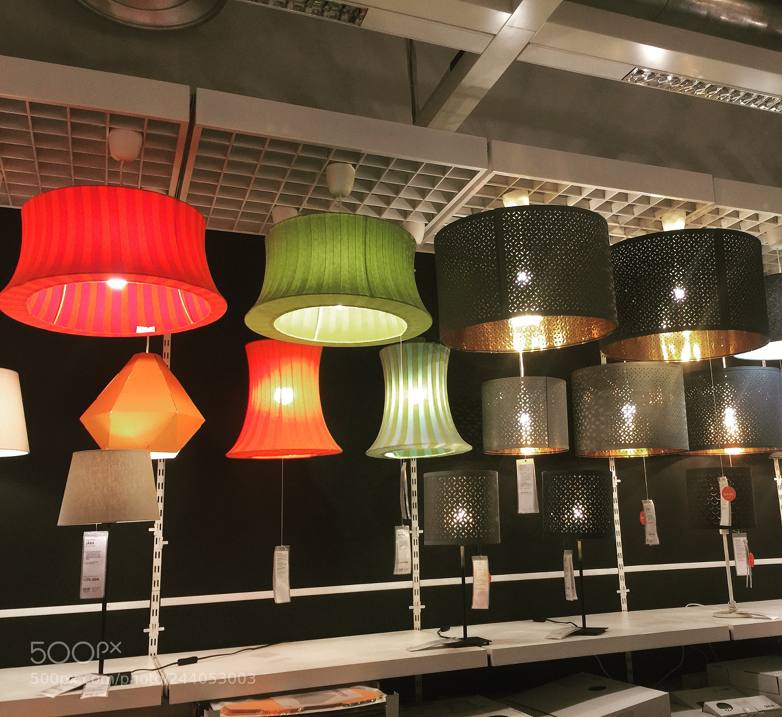 Apple iPhone 6 Plus sample photo. Colorful lamps photography
