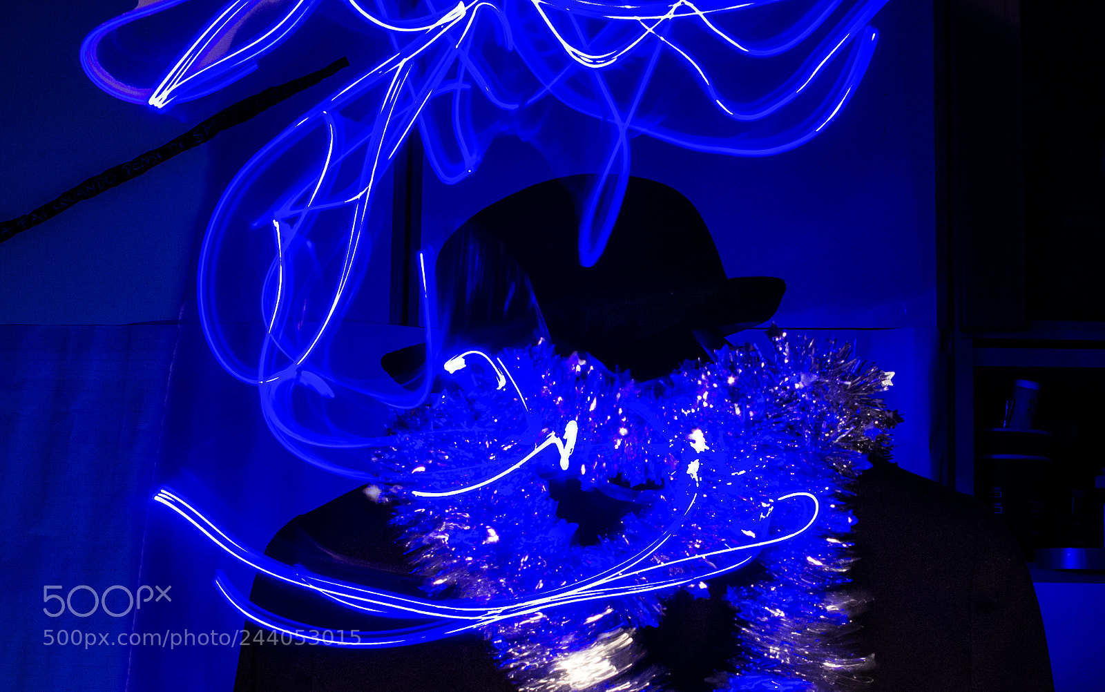 Canon EOS 1200D (EOS Rebel T5 / EOS Kiss X70 / EOS Hi) sample photo. Blue lights in the photography