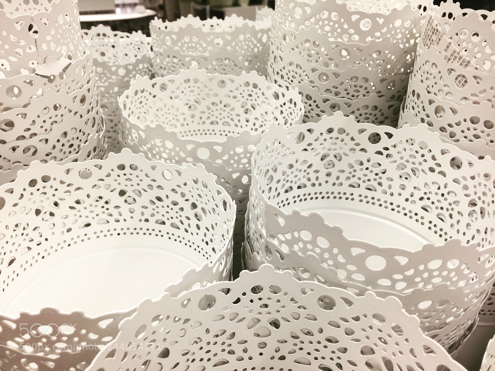 Apple iPhone 6 Plus sample photo. Tin flower pots, ikea photography