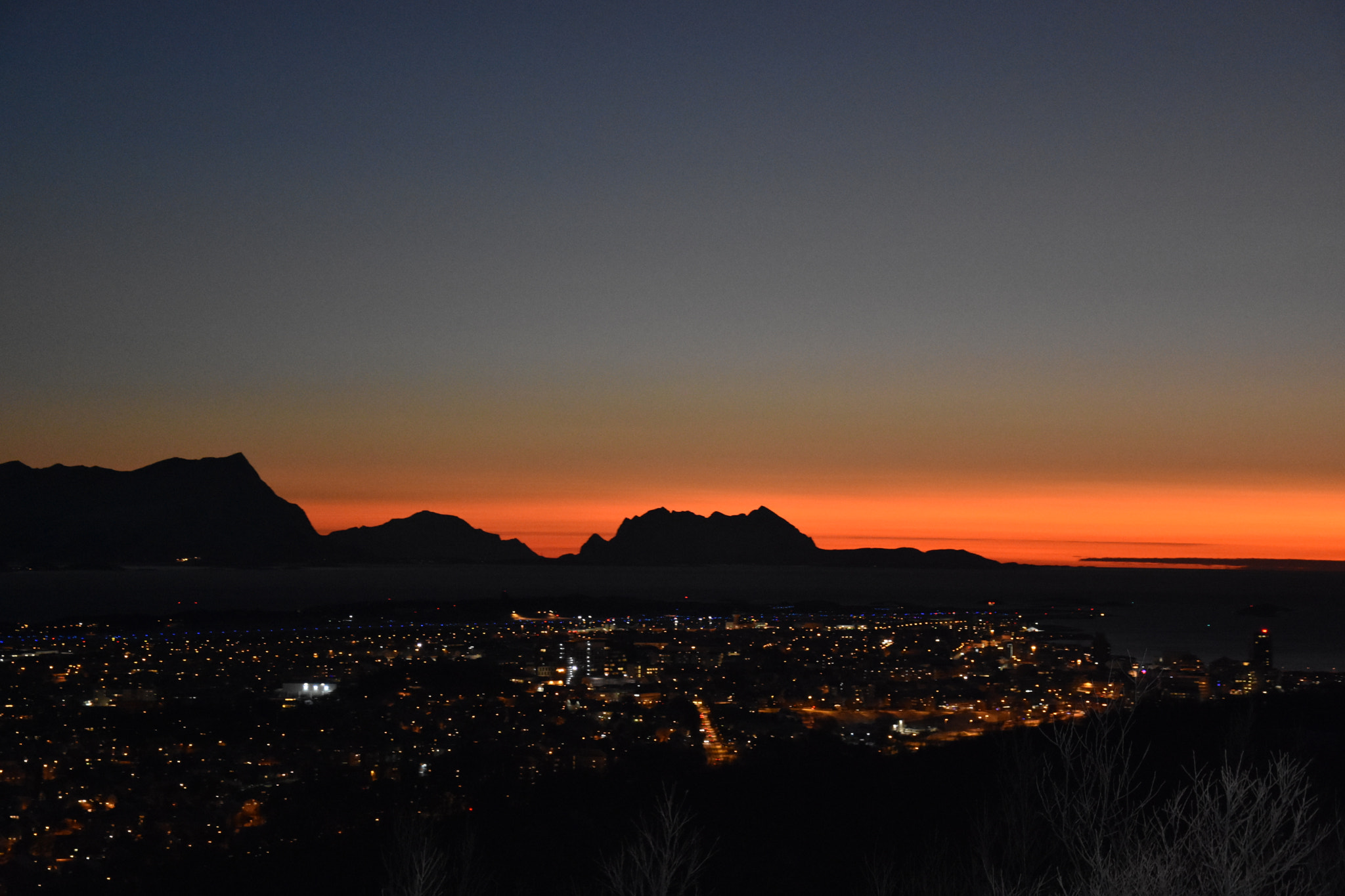 Nikon D3400 sample photo. Sunset in bodø photography