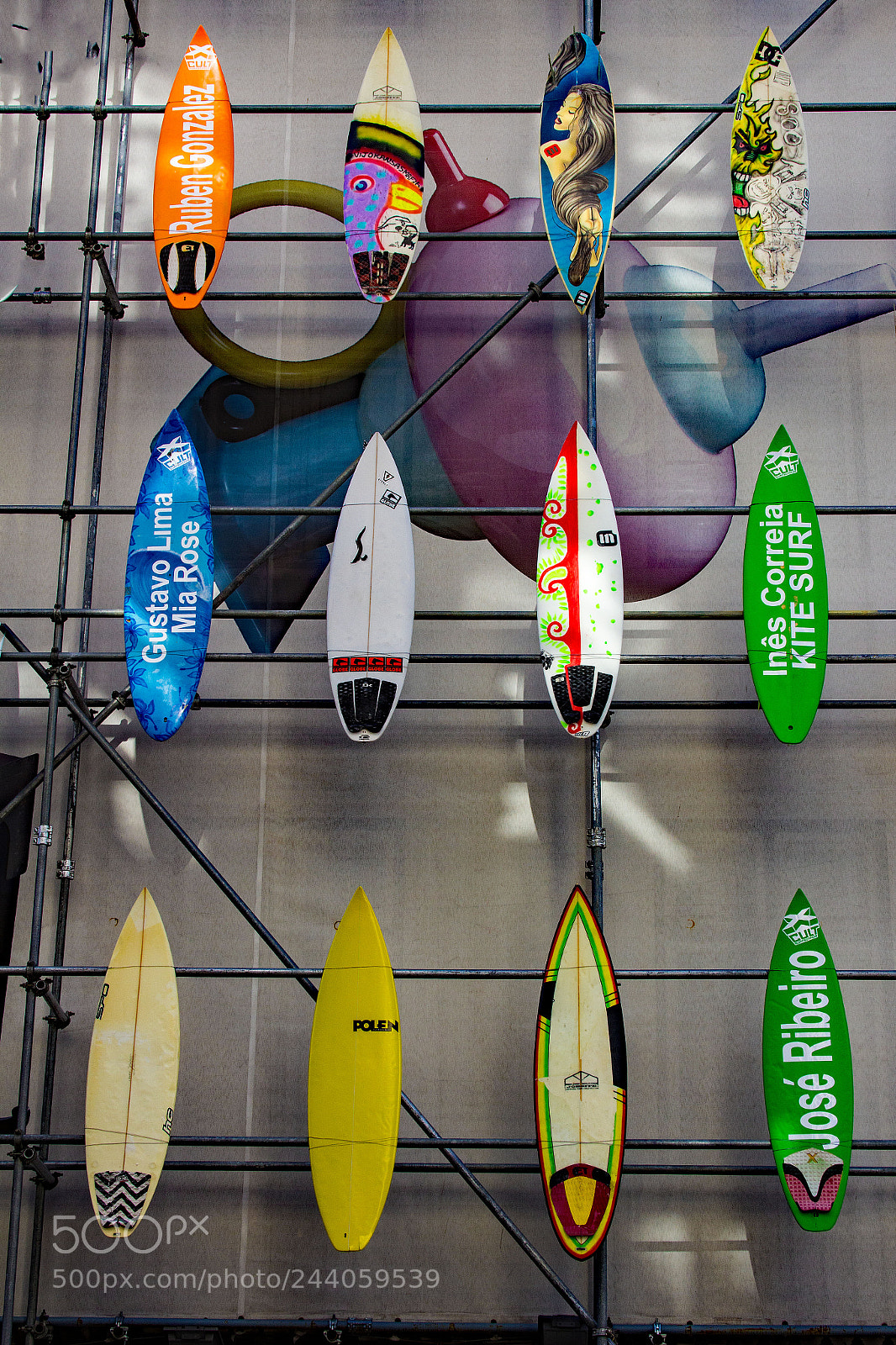 Canon EOS 60D sample photo. Surfboards in the city photography