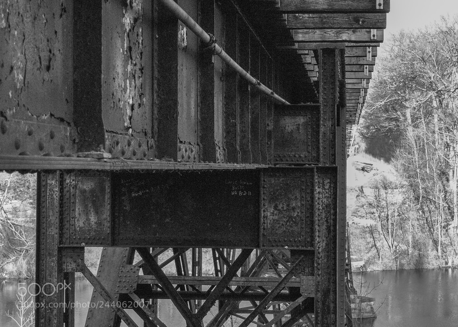Nikon D3000 sample photo. Railroad bridge photography