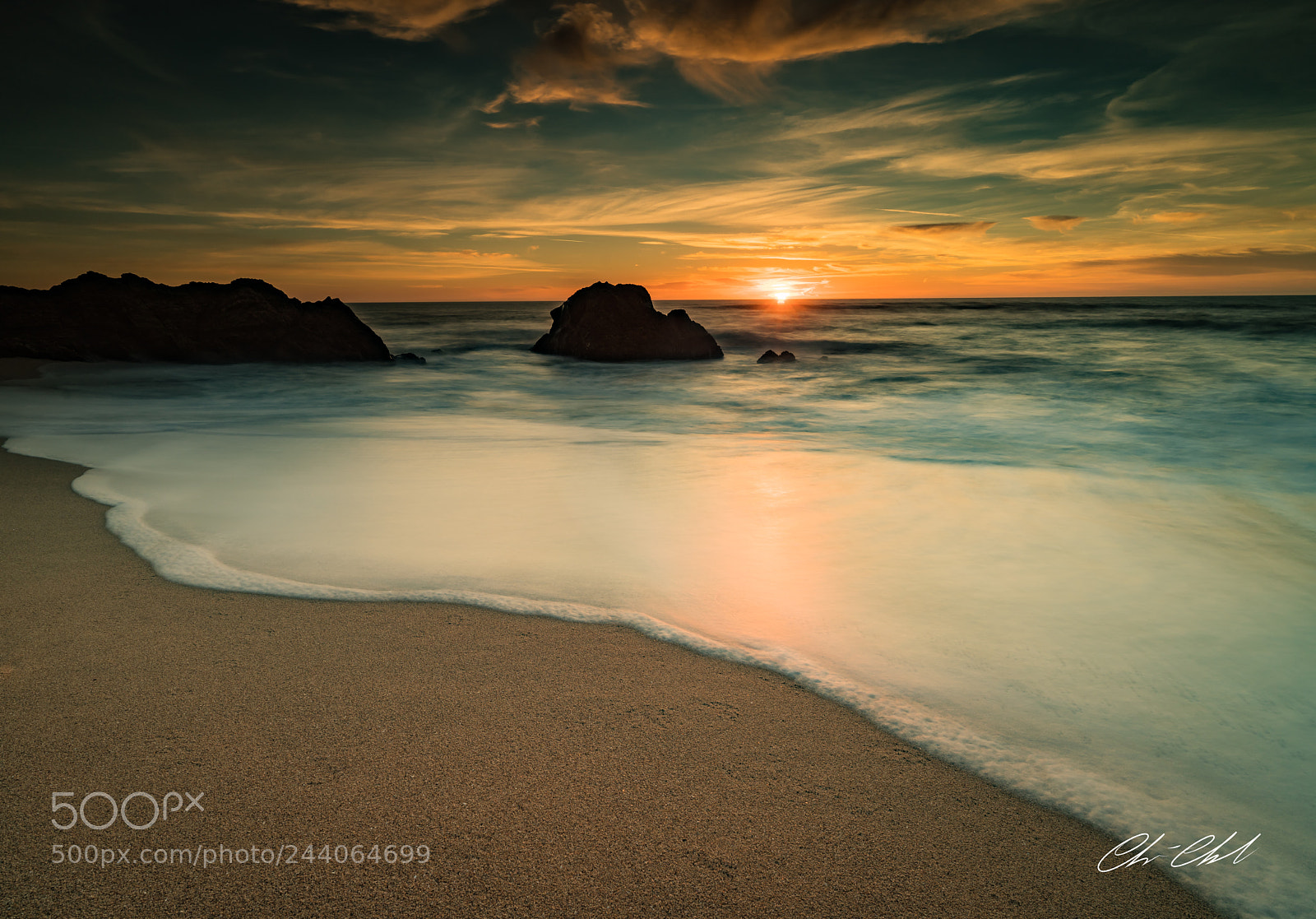 Sony a7R III sample photo. Sunset by the beach photography