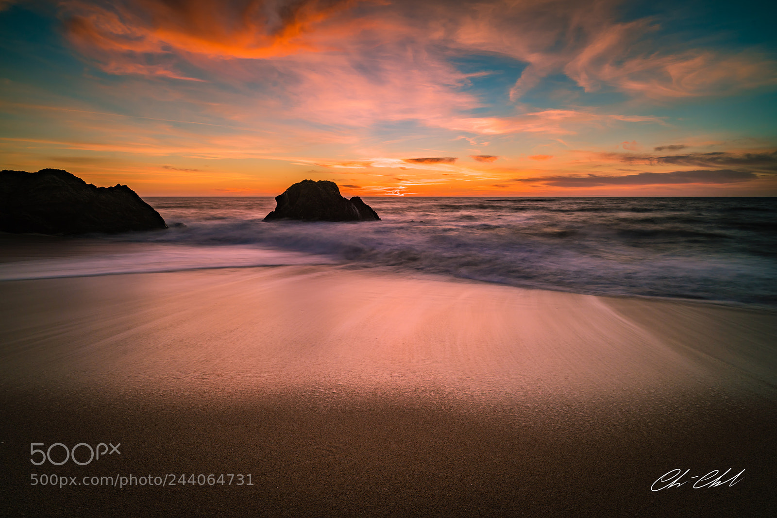 Sony a7R III sample photo. Sunset by the beach photography