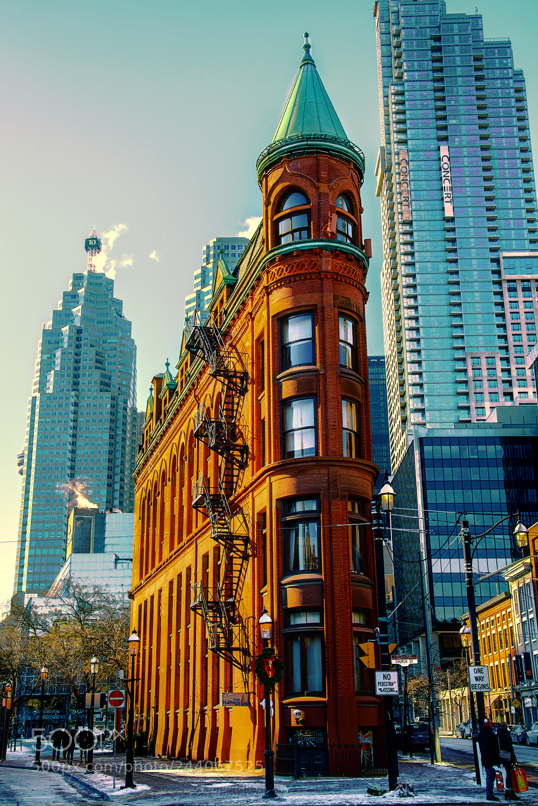 Nikon D800E sample photo. Gooderham (flatiron) building toronto photography
