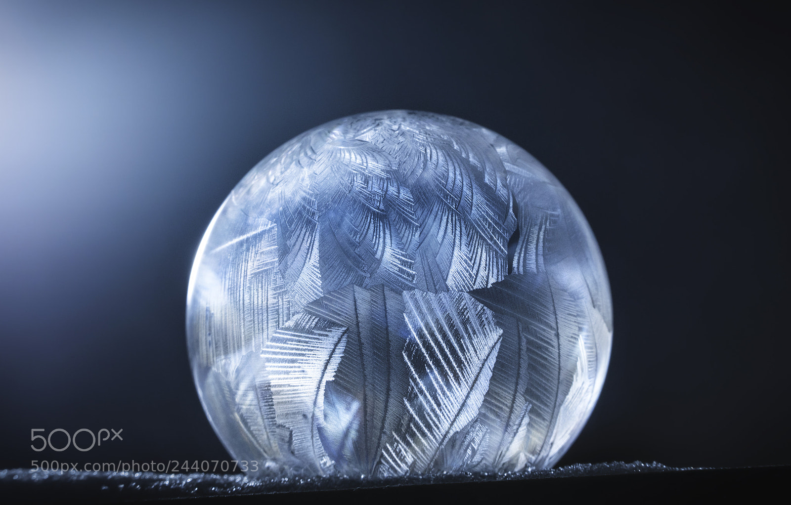 Sony a7R II sample photo. Frozen bubble photography