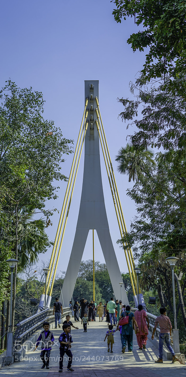 Sony a7R II sample photo. Garden bridge photography