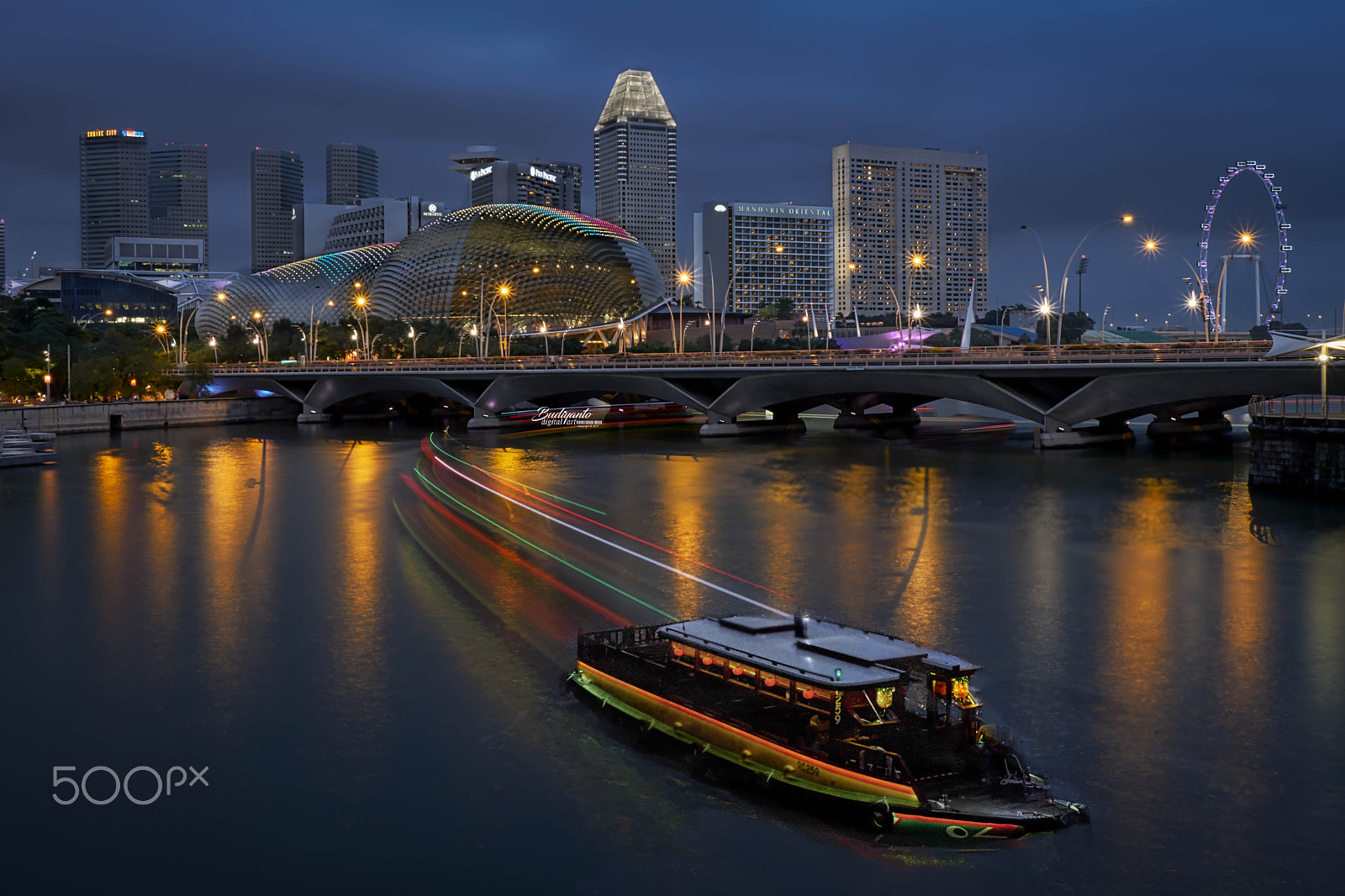 Fujifilm X-T2 sample photo. Singapore night scene photography