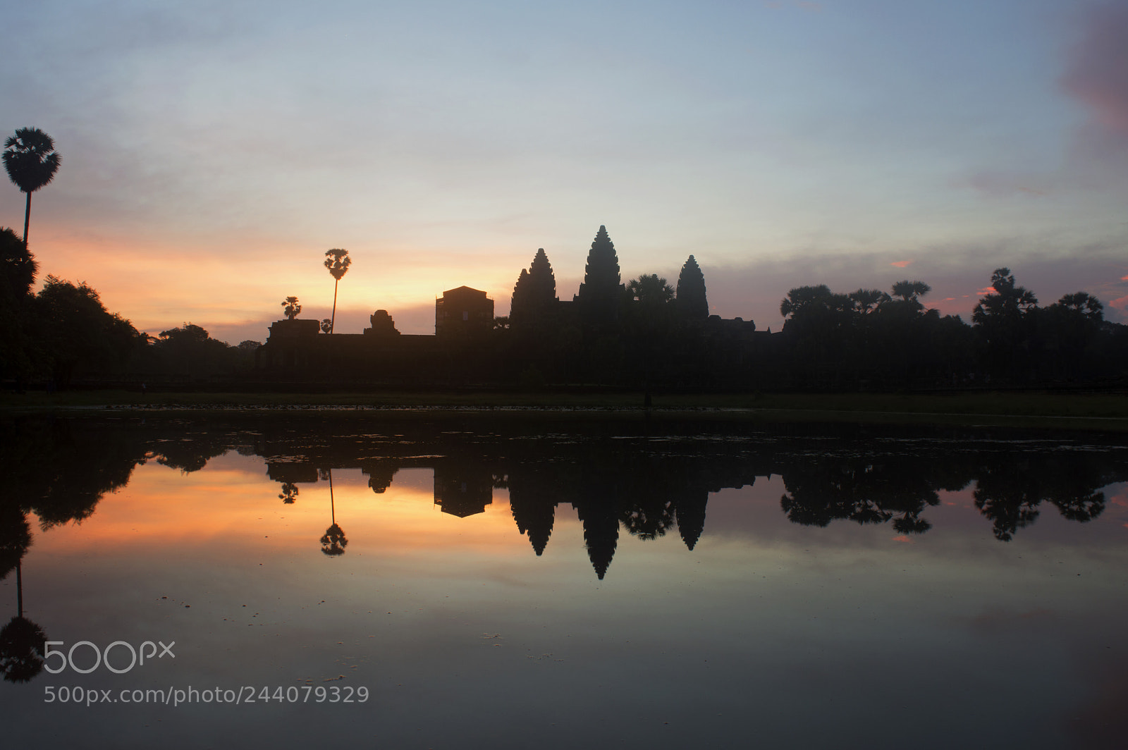 Nikon D3200 sample photo. Sunrise at angkor wat photography