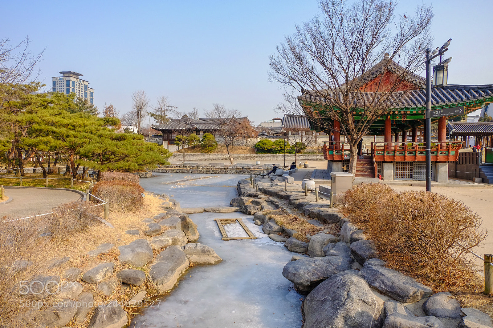 Fujifilm X-T10 sample photo. Namsangol hanok village in photography