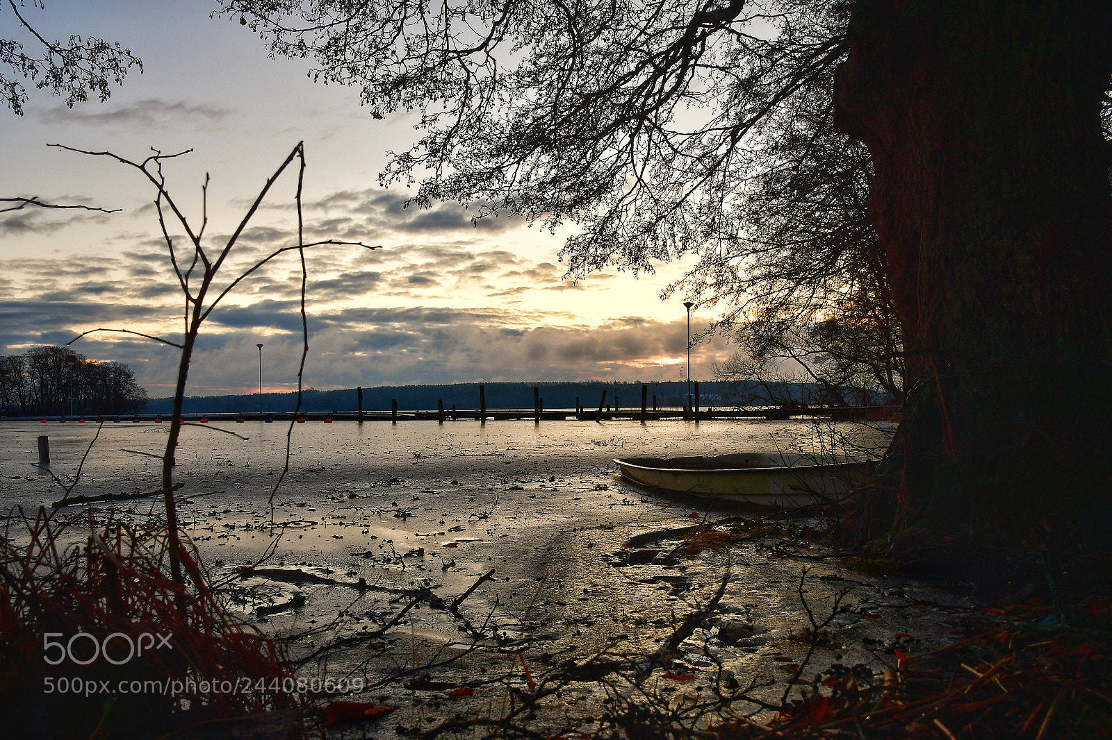 Nikon D500 sample photo. Boat frozen in the photography