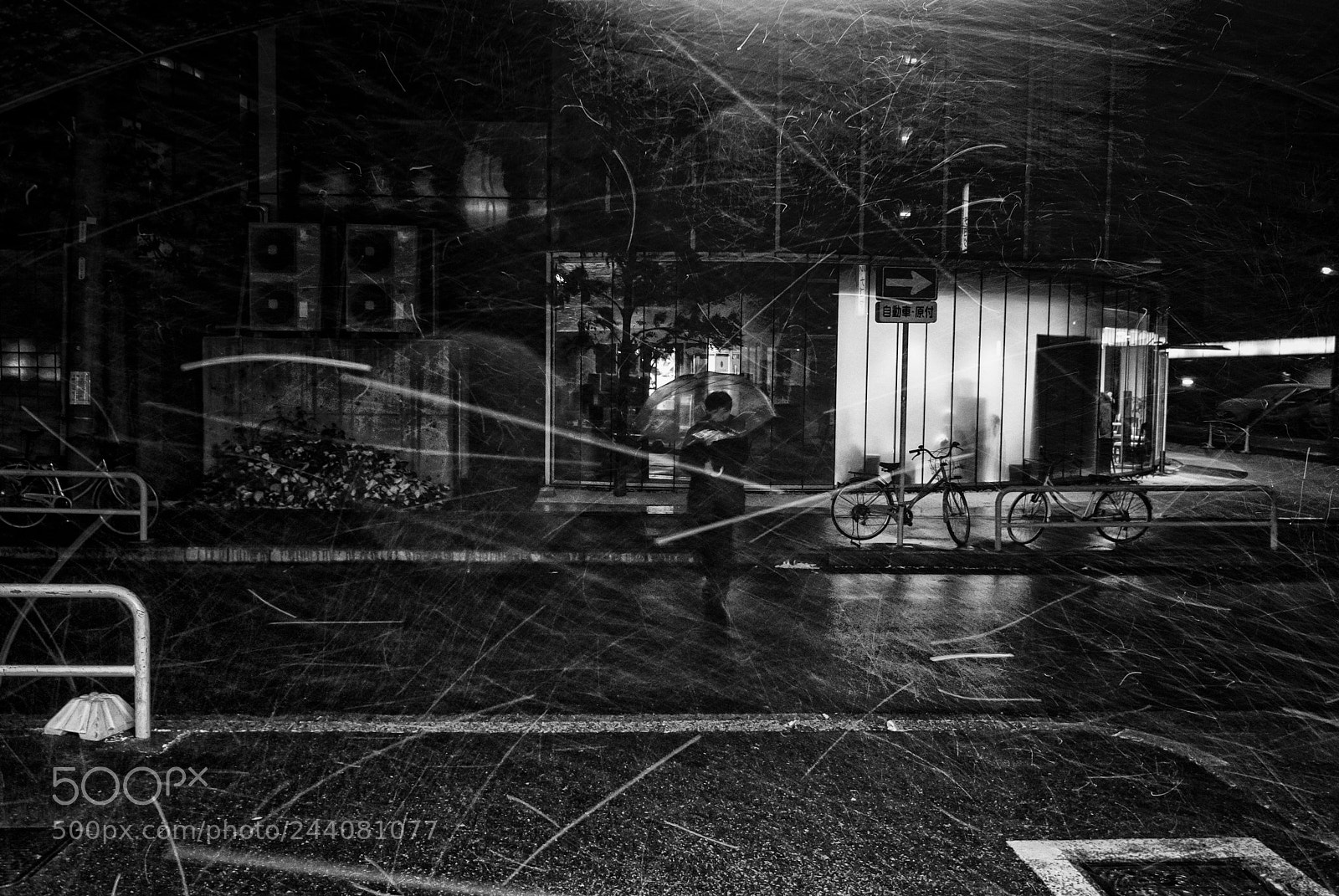 Nikon 1 V1 sample photo. Snow night photography