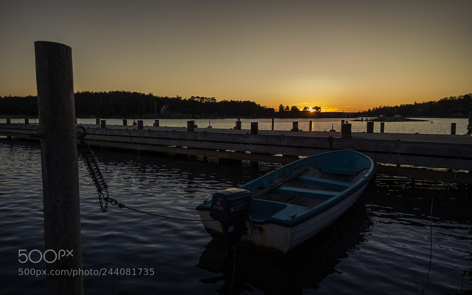 Nikon D800 sample photo. Boat at sundown photography