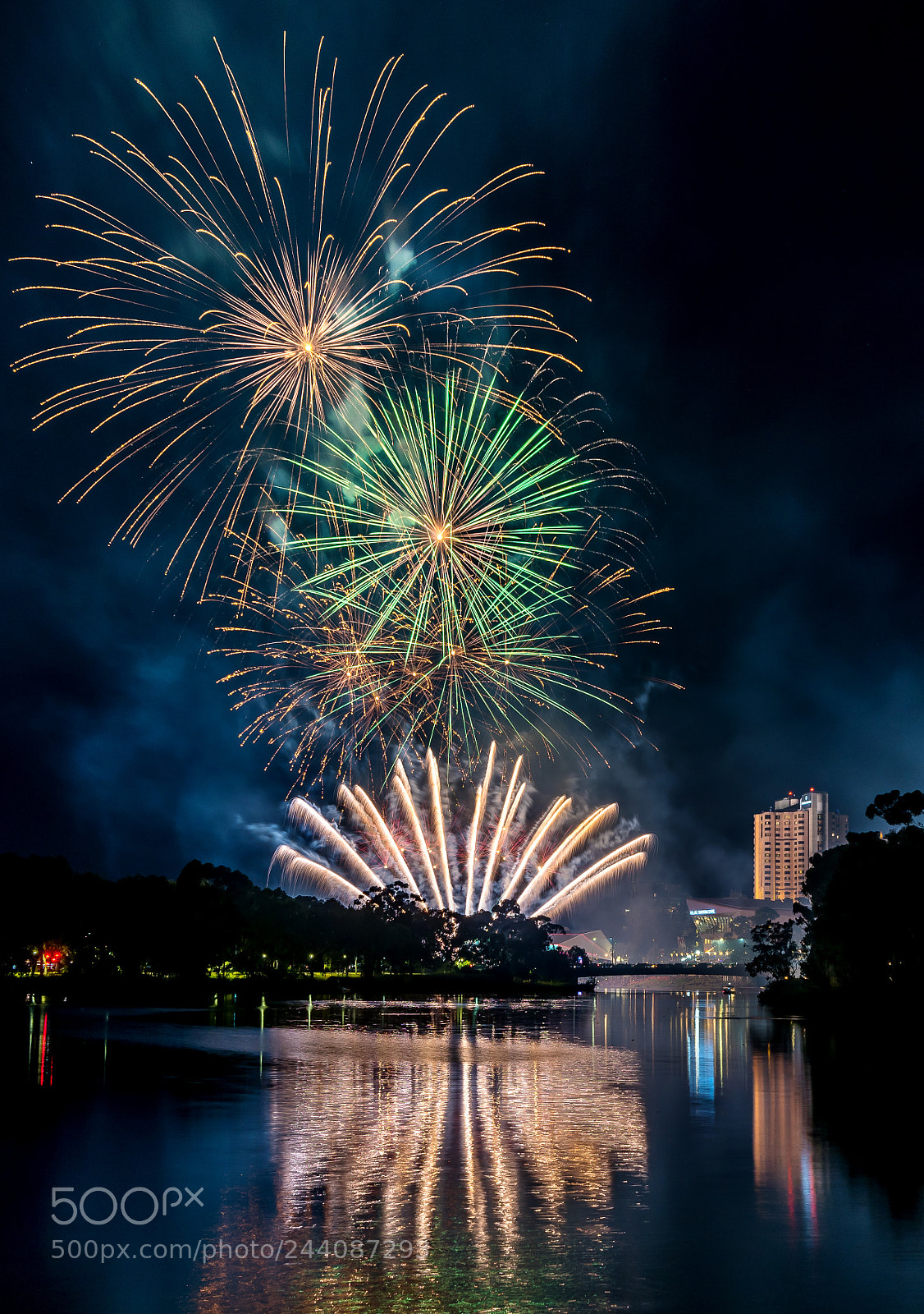 Nikon D810 sample photo. Australia day fireworks photography