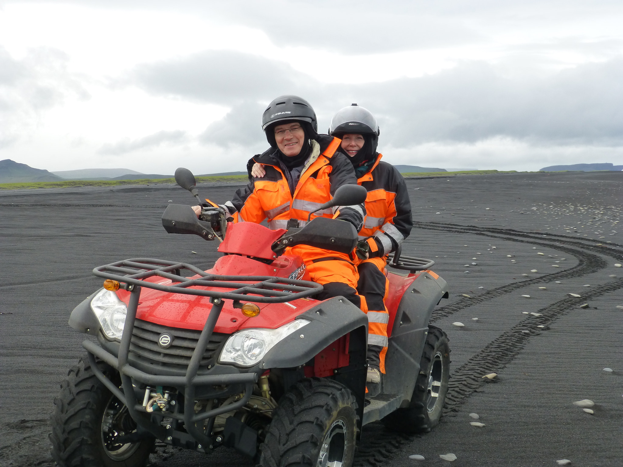 Panasonic Lumix DMC-ZS20 (Lumix DMC-TZ30) sample photo. With a quad on mýrdalssandur beach, iceland photography