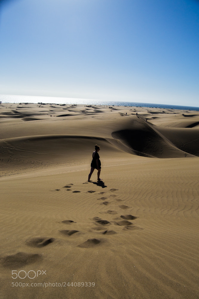 Nikon D3100 sample photo. Sand dunes of maspalomas photography