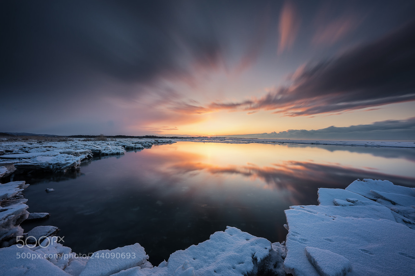 Sony a7R III sample photo. Winter dawn photography