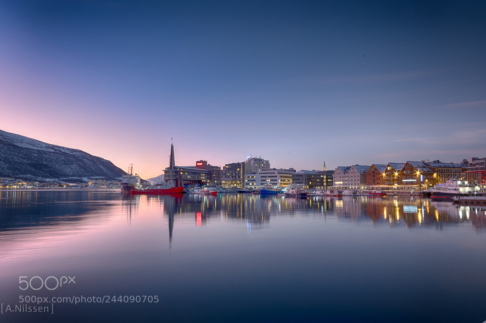 Nikon D500 sample photo. Early morning in tromsø photography
