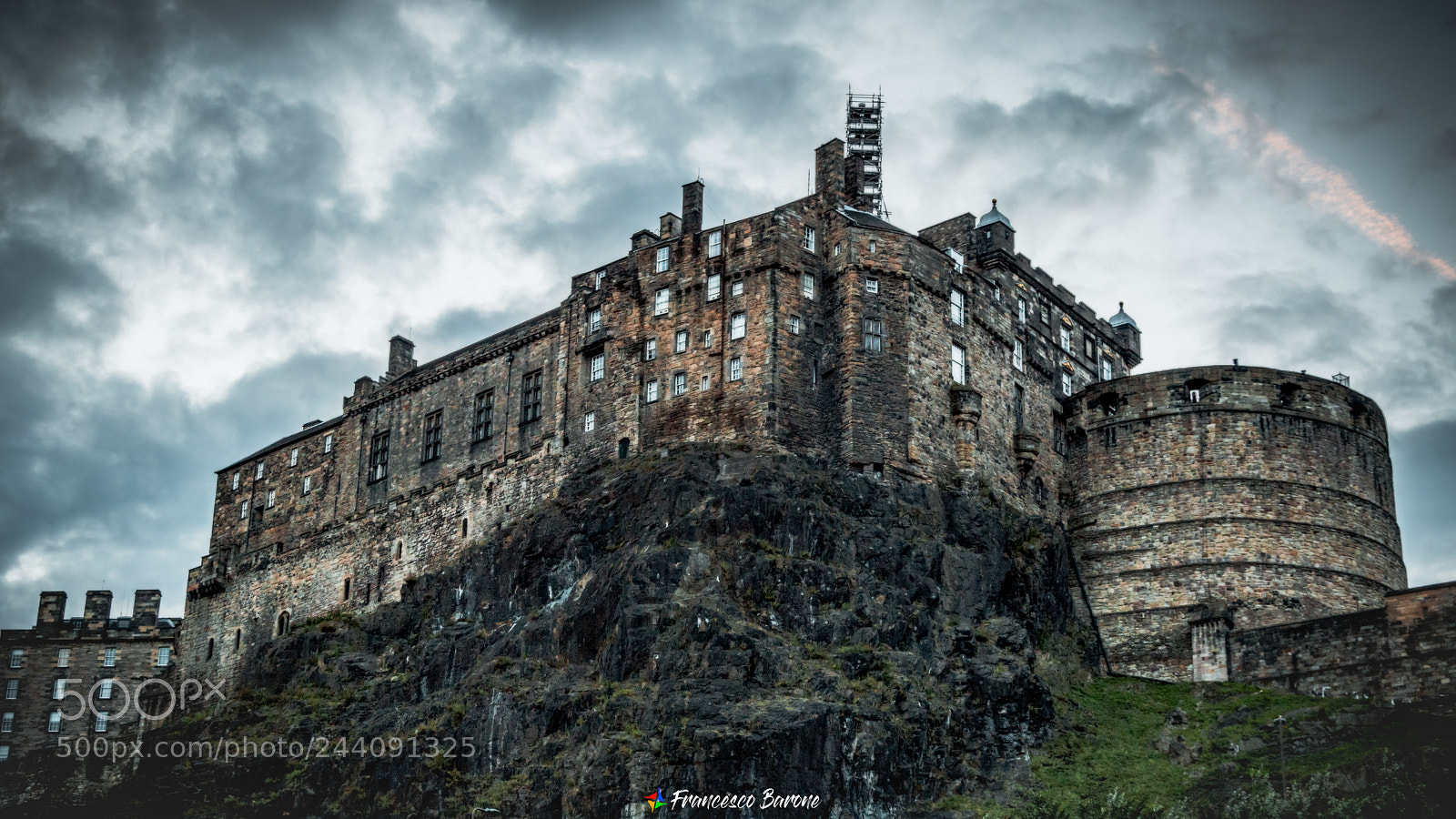 Nikon D3200 sample photo. Edinburgh castle photography