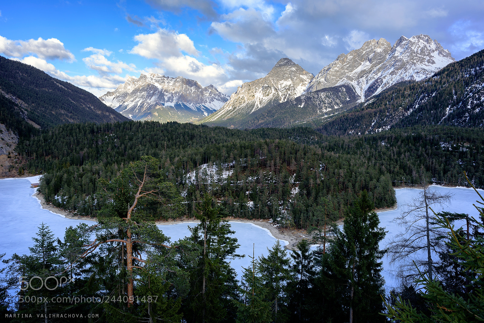 Nikon D750 sample photo. Lake in winter photography