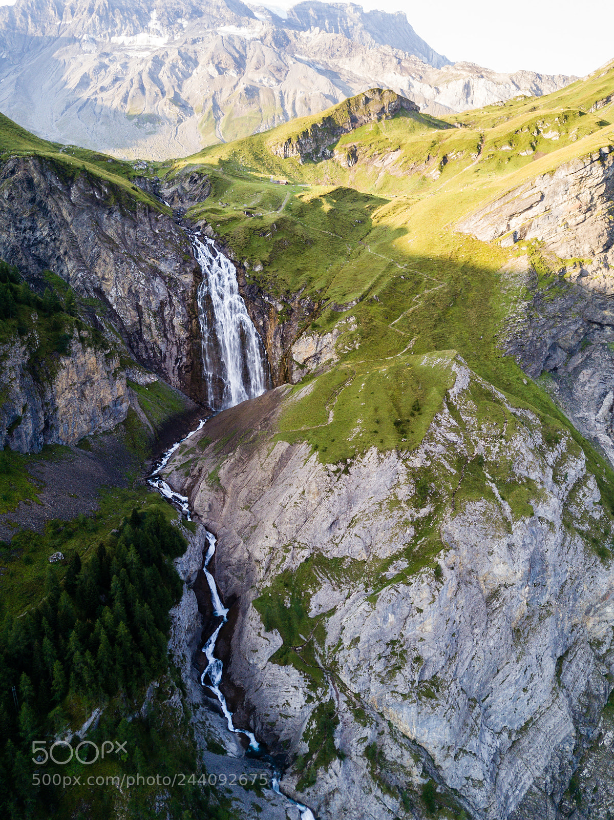 DJI FC220 sample photo. Waterfall @ engstligenalp photography