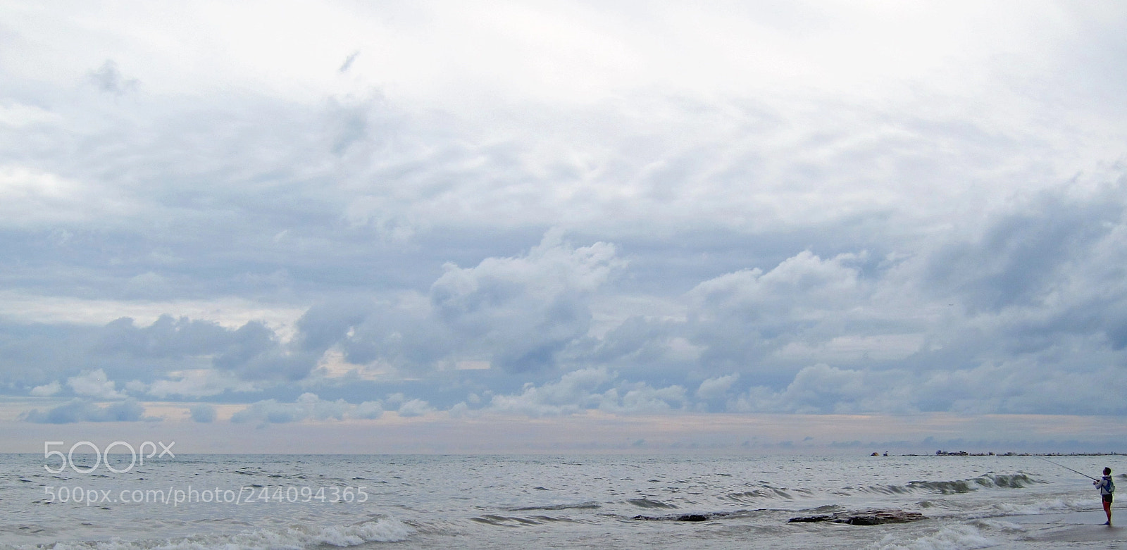Canon PowerShot S95 sample photo. Fishing a storm. photography