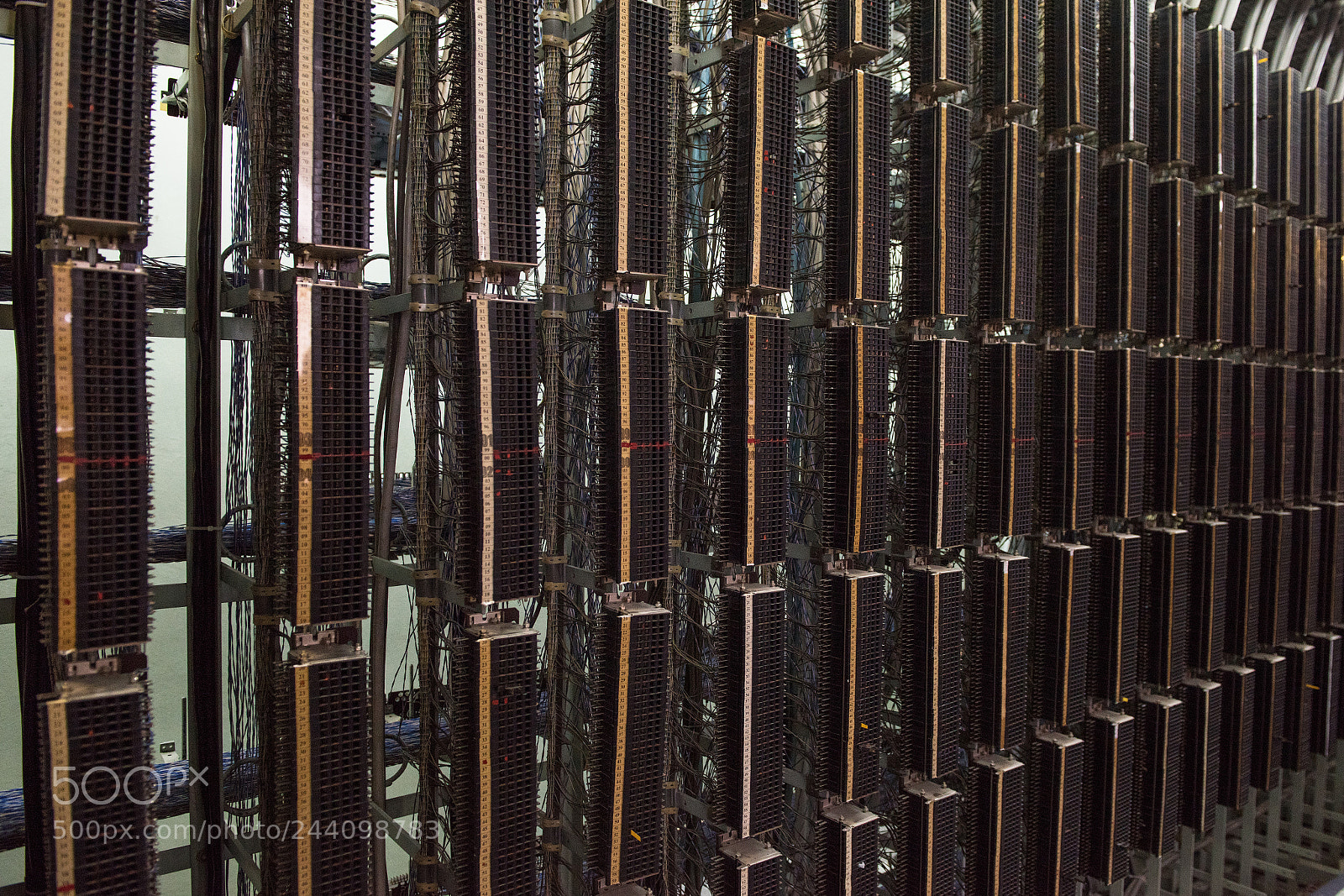 Nikon D810 sample photo. Retro telephone exchange photography