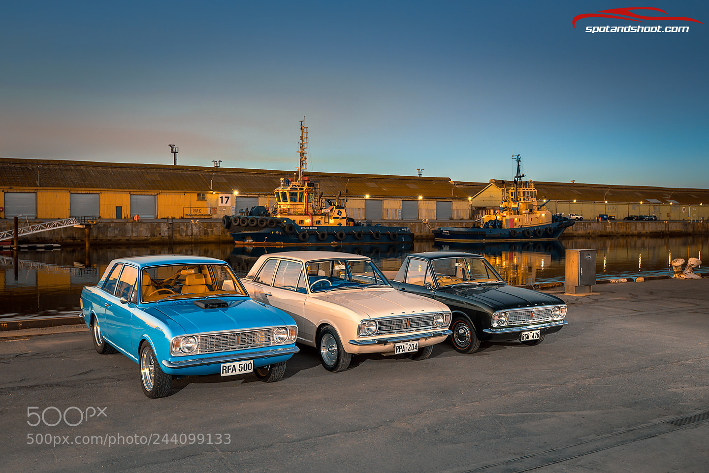 Nikon D800 sample photo. Ford mk2 cortina trio photography