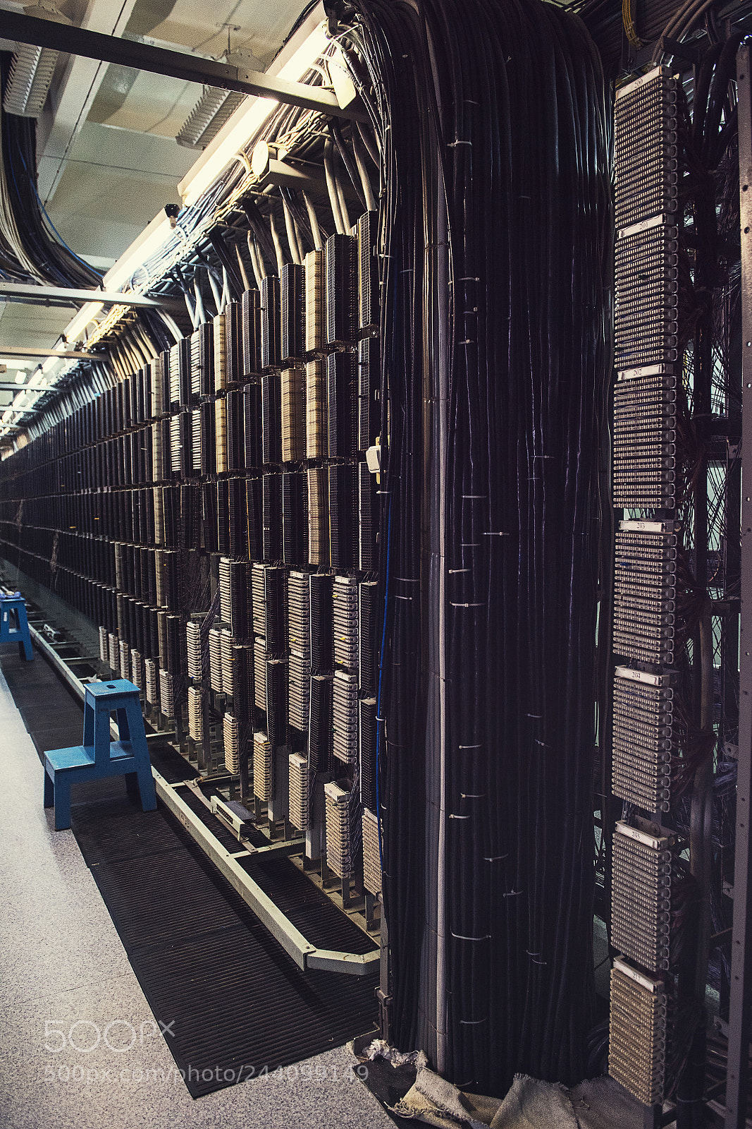 Nikon D810 sample photo. Retro telephone exchange photography